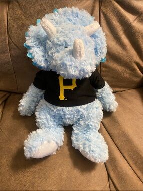 Pittsburgh Pirates plush blue Dinosaur
Mascot Factory.   Preowned